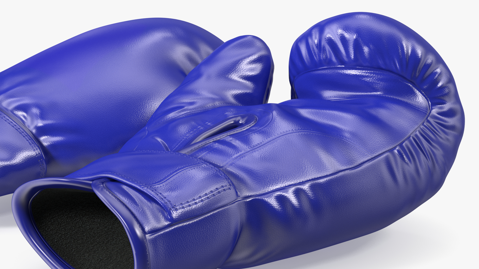 3D Blue Boxing Gloves model