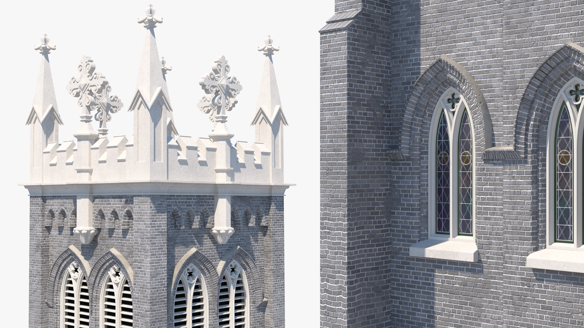 3D model Old Brick Tower