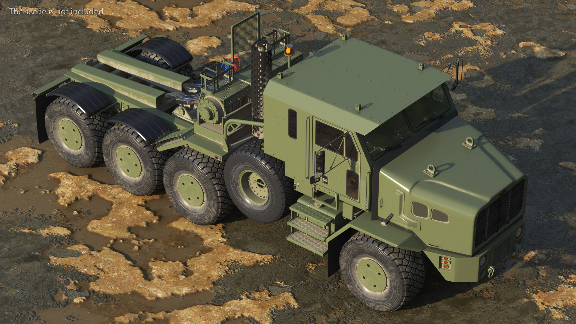 Military Truck Tractor Oshkosh Global HET A1 3D model