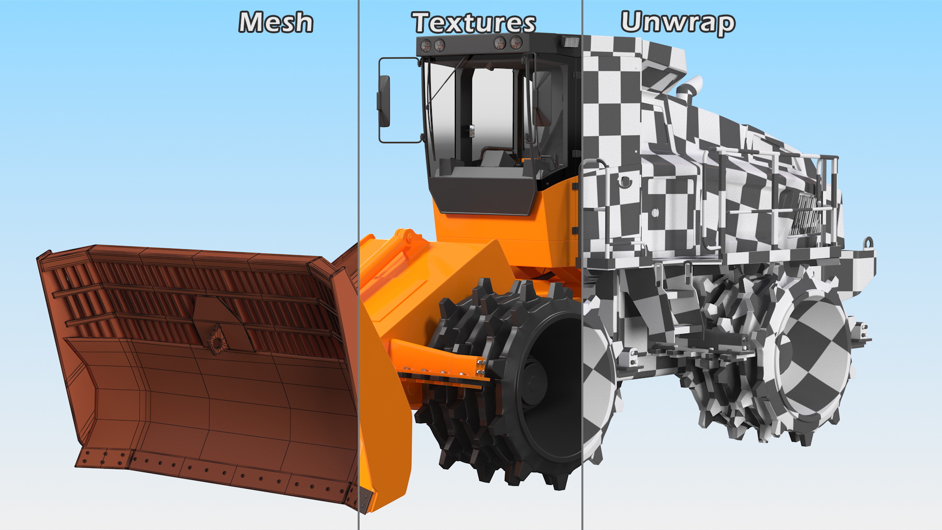 Landfill Waste Compactor 3D model