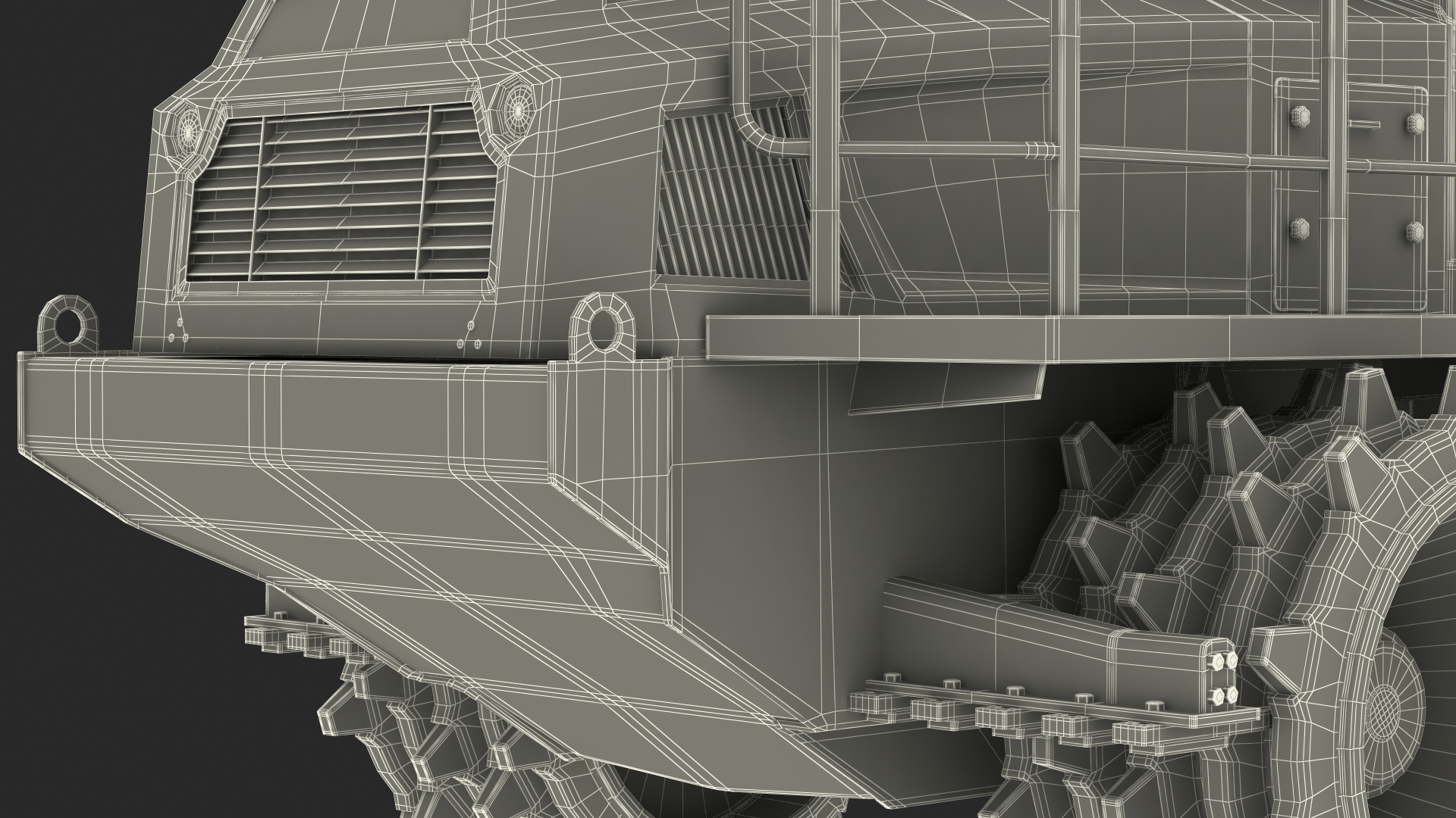 Landfill Waste Compactor 3D model