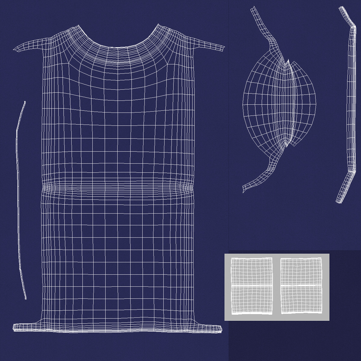 Folded T-Shirt 3D model