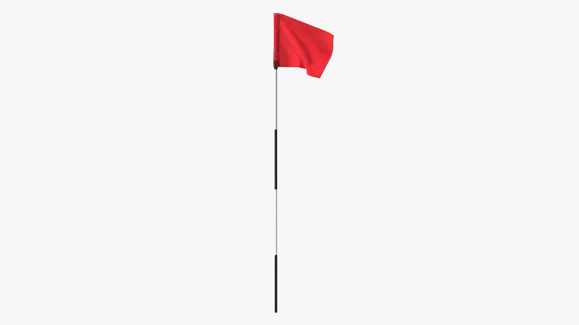 Golf Flag Nylon Red 3D model