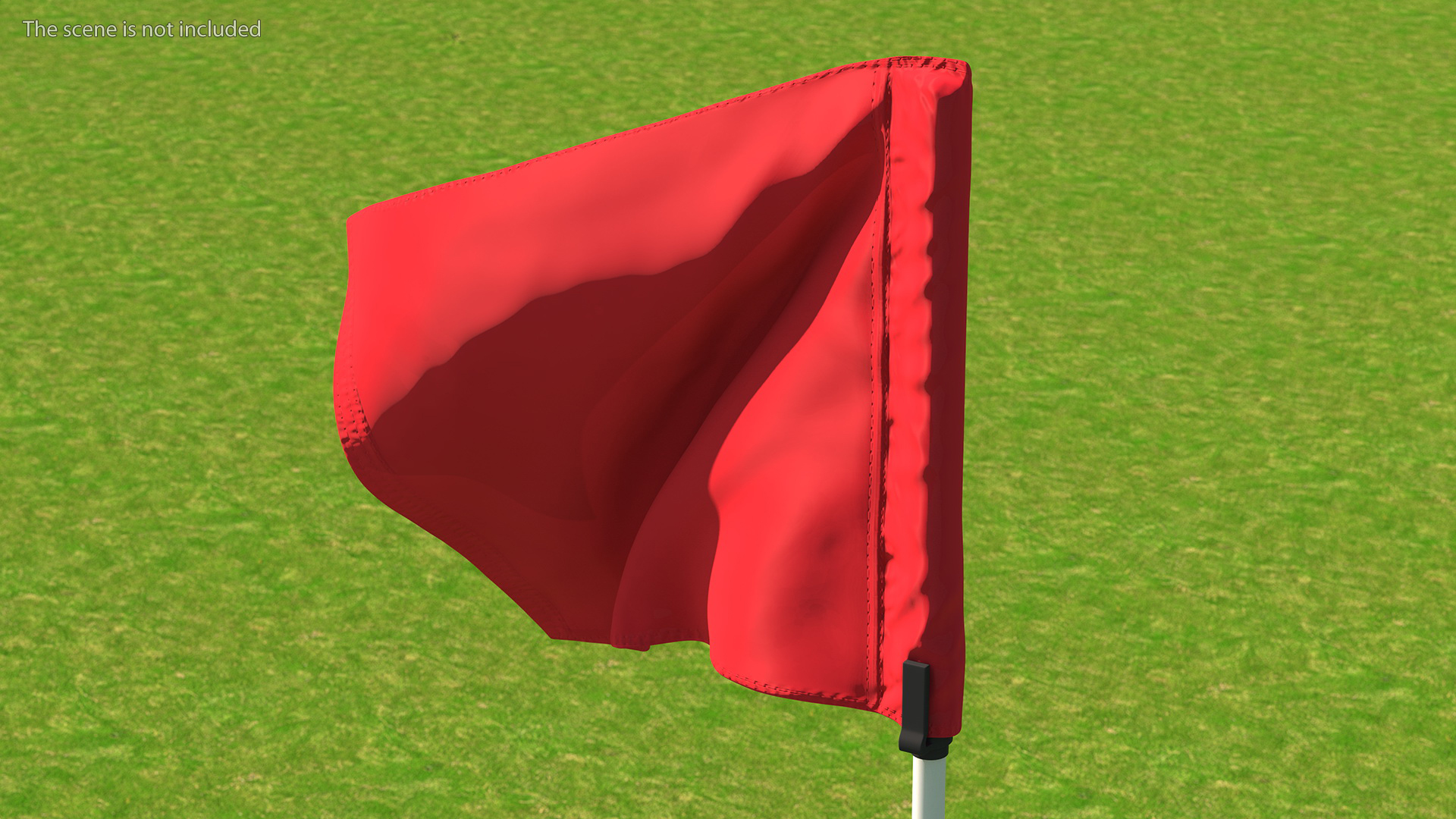 Golf Flag Nylon Red 3D model