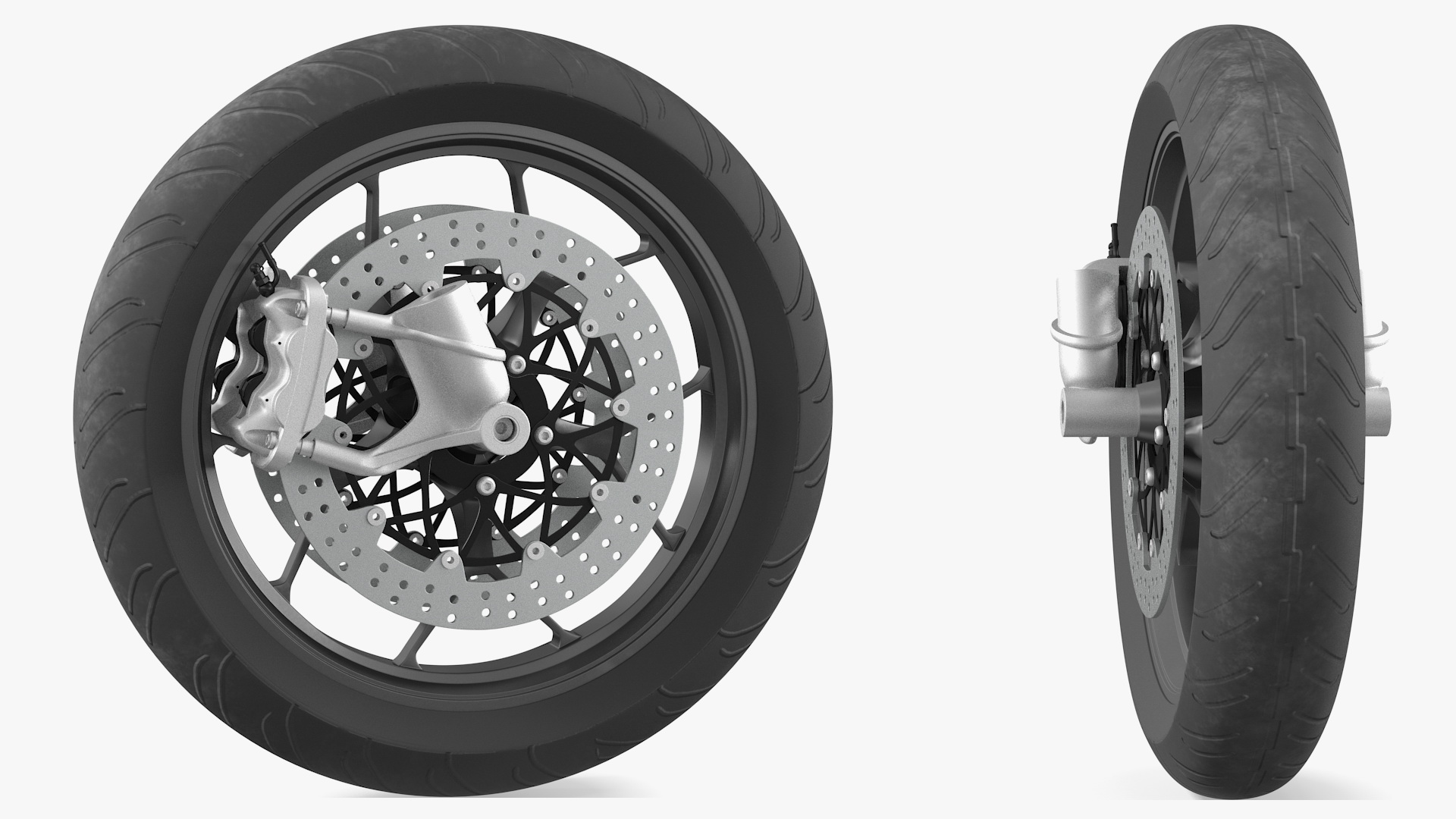 Motorcycle Front Wheel 3D