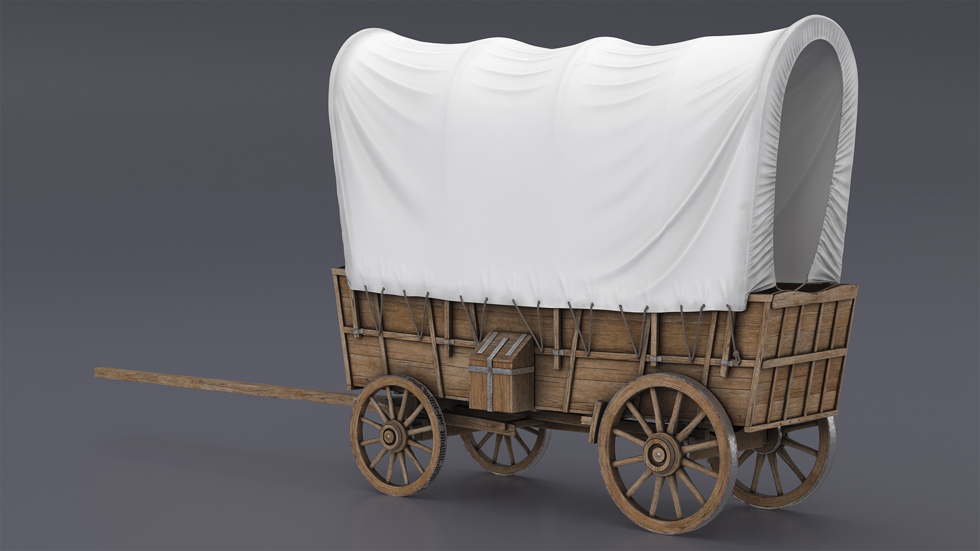 3D Covered Wagon model