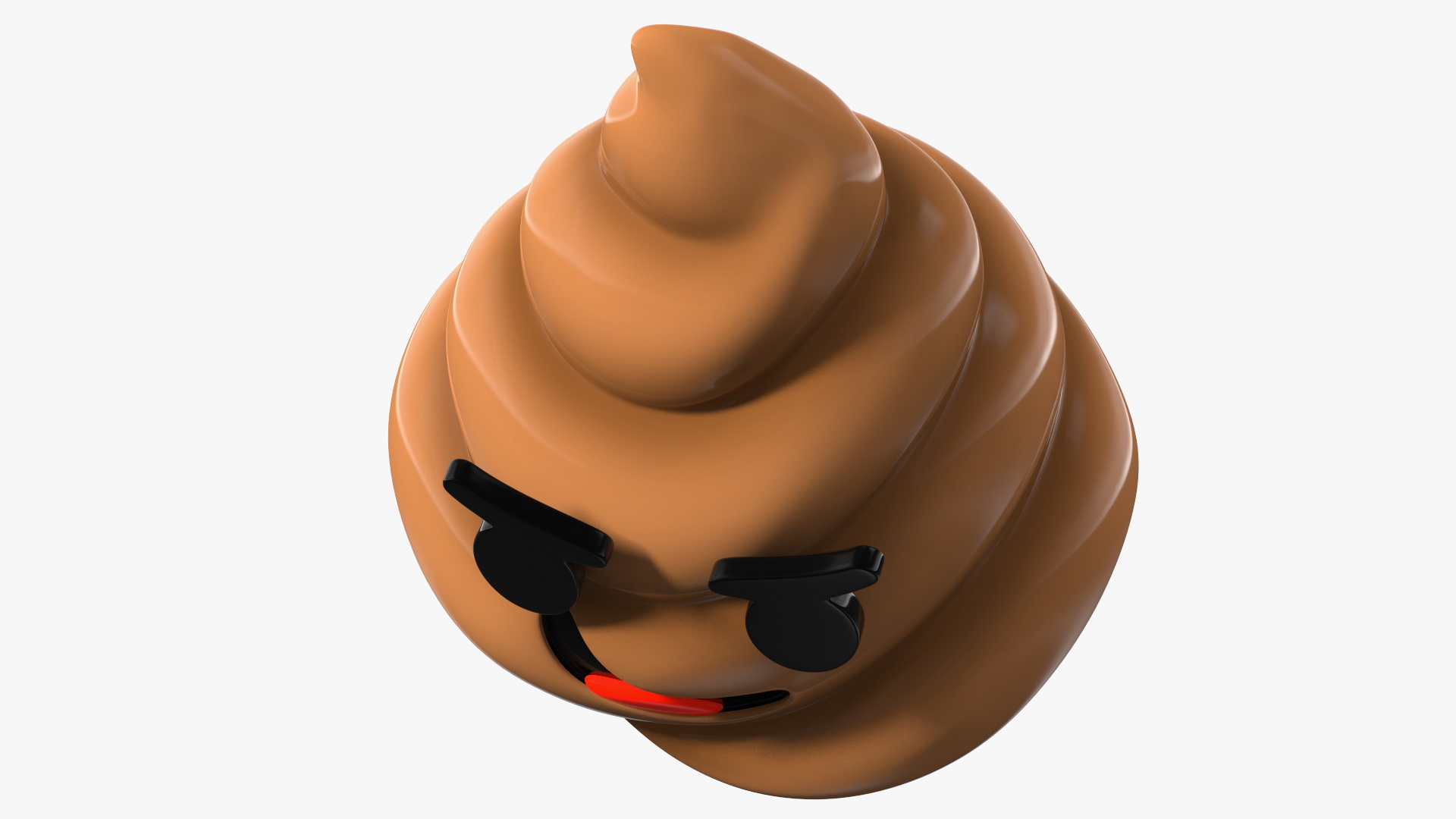 Smirk Poop Emoji Smile 3D