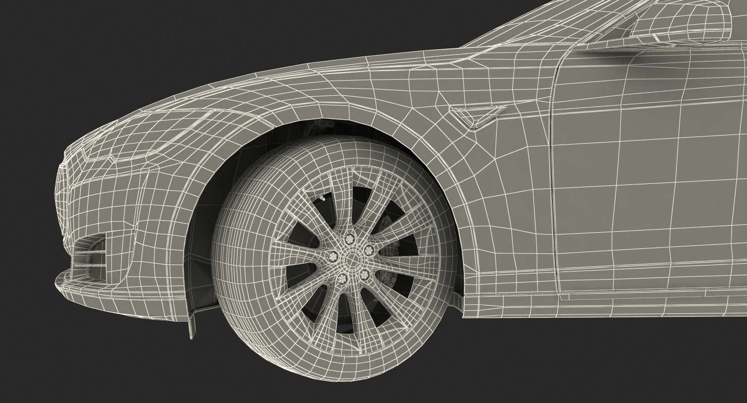 3D model Tesla Model S 100D 2015 Rigged