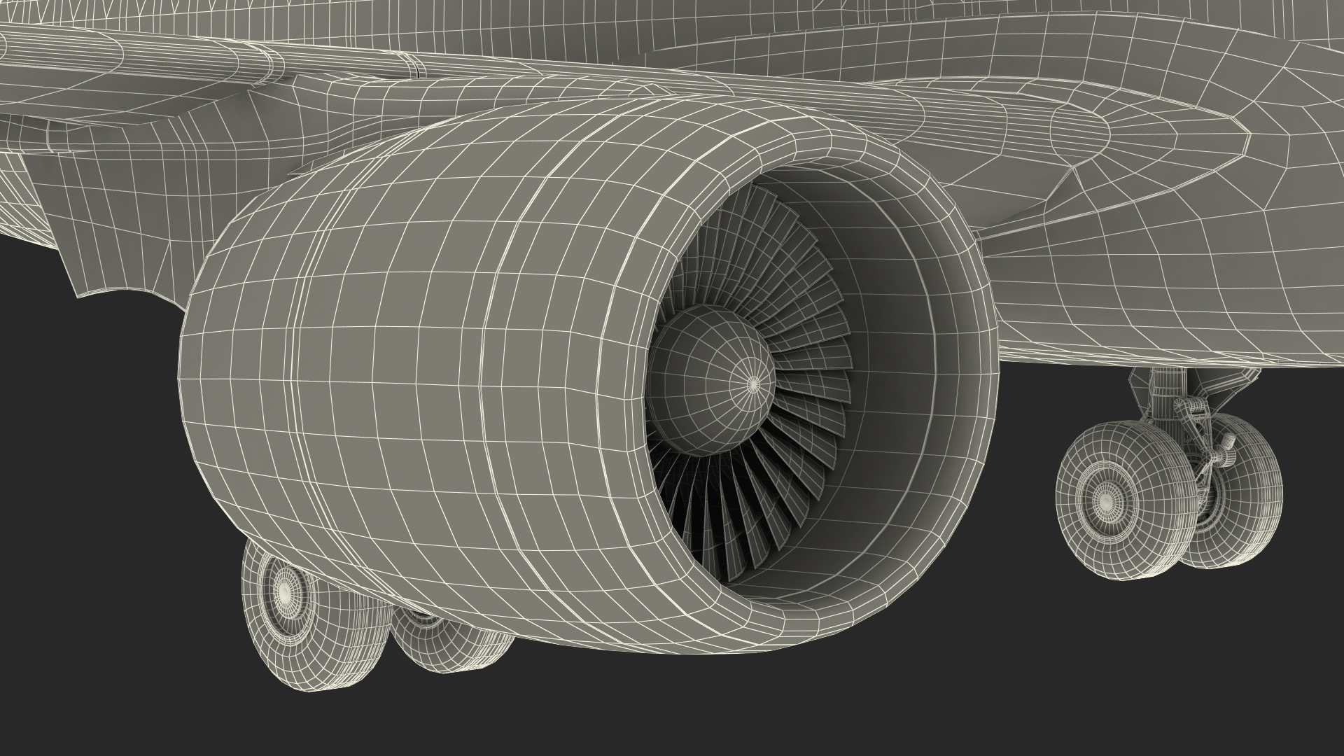 3D Airbus A220 300 Simple Interior