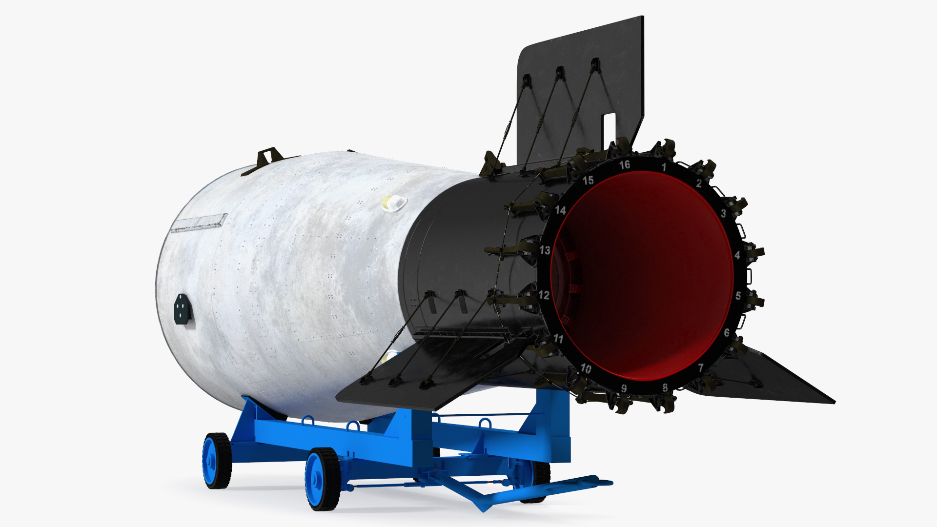 Tsar Bomba AN602 on Cart 3D model