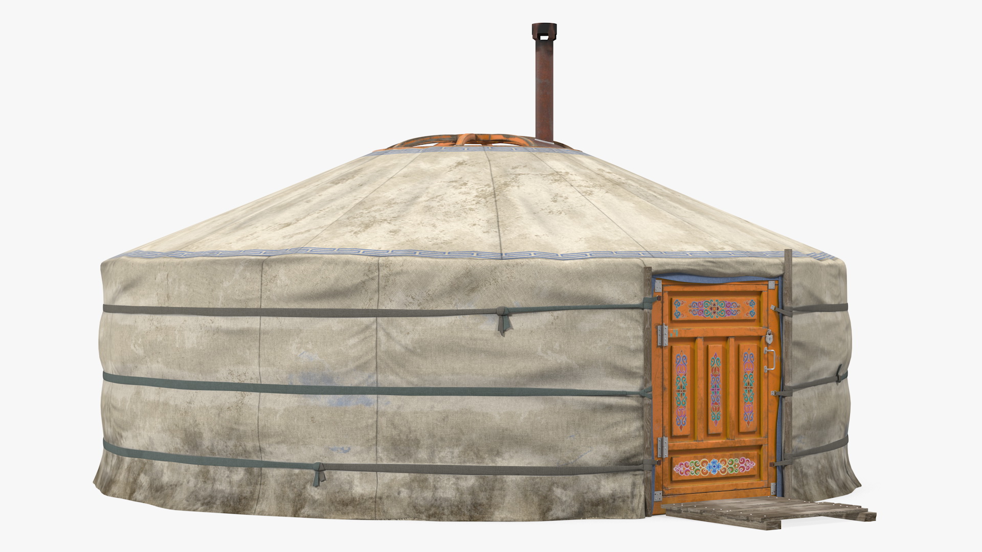 3D Traditional Mongolian Yurt