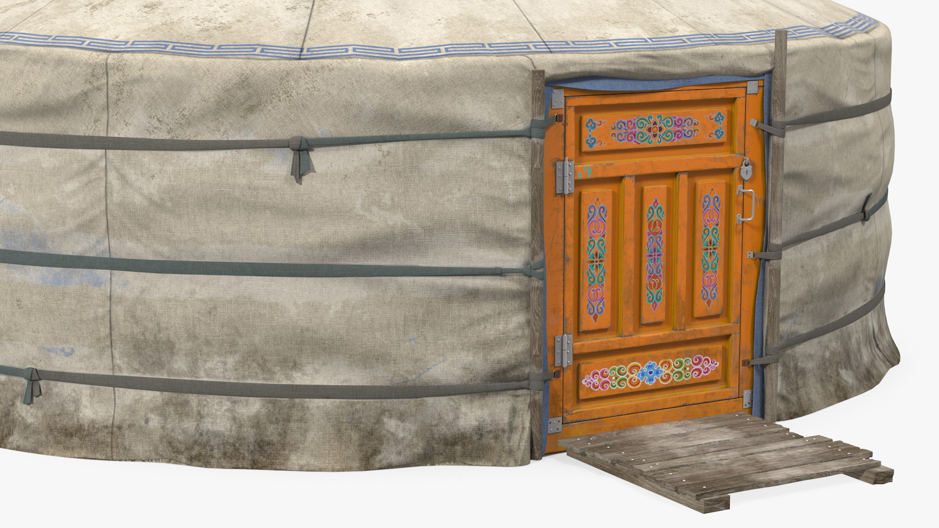 3D Traditional Mongolian Yurt