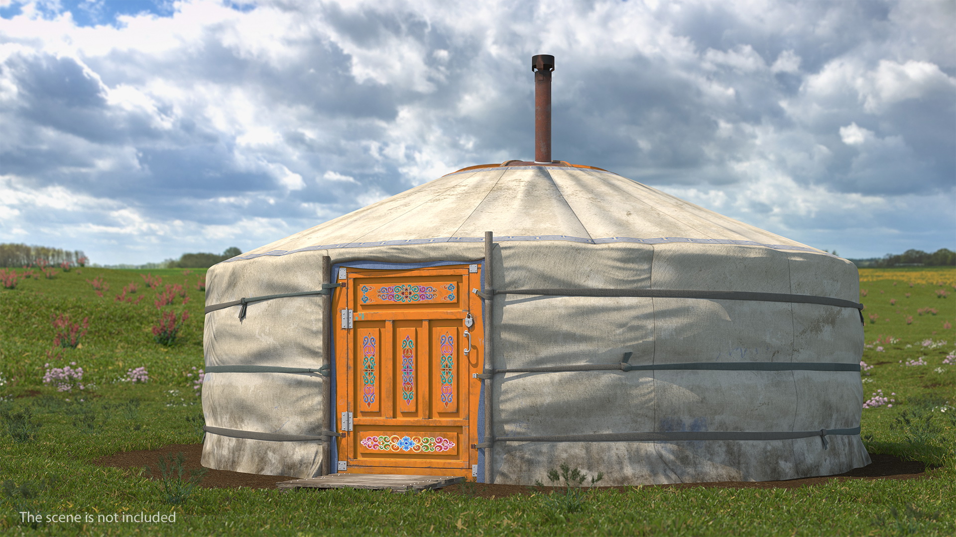 3D Traditional Mongolian Yurt