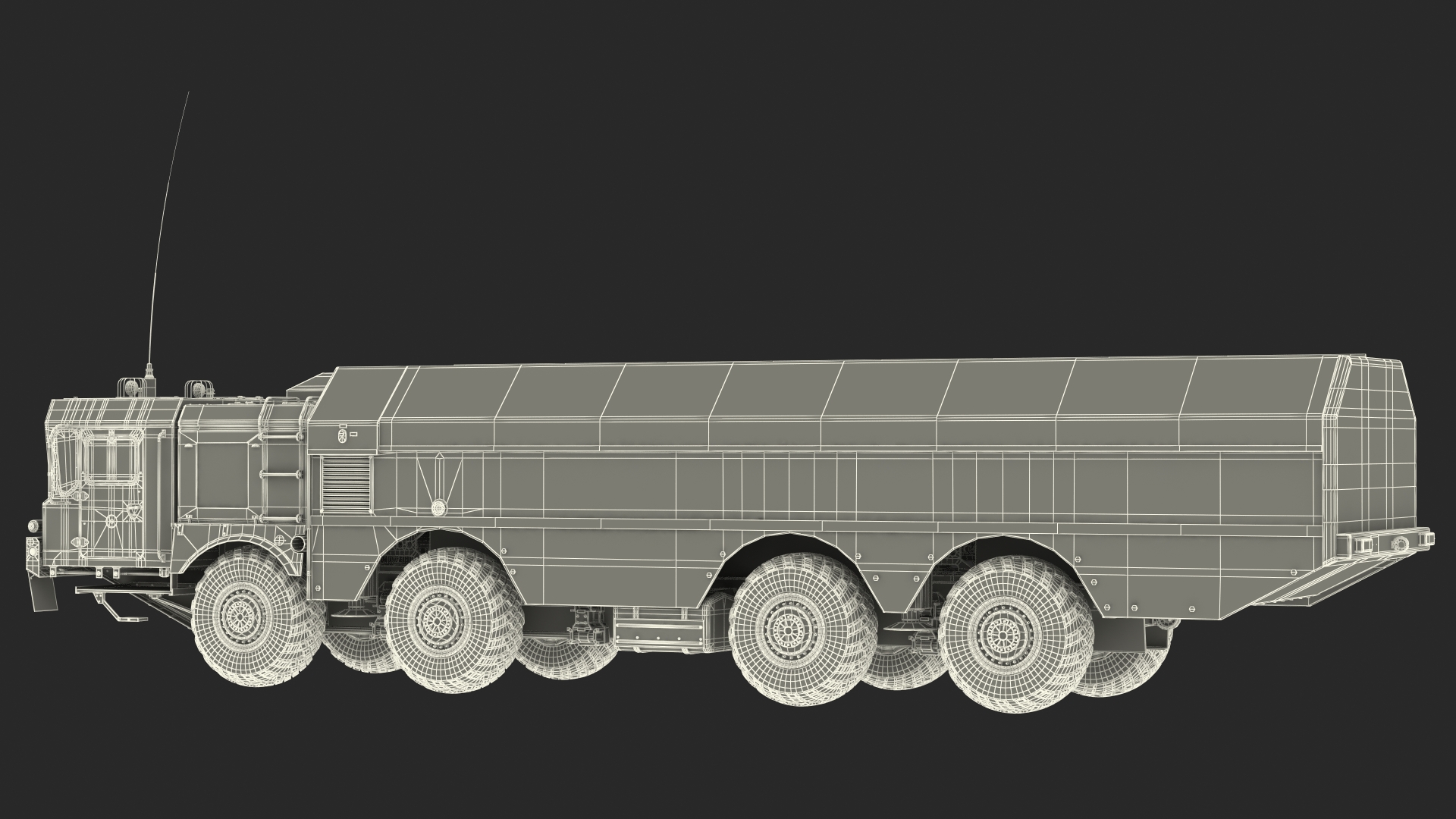 3D 300P Bastion-P Mobile Defence Missile System Rigged