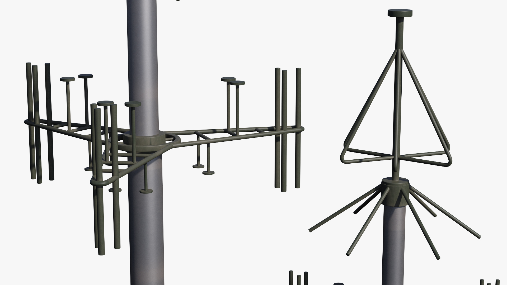 3D Telescopic Antenna Mast model