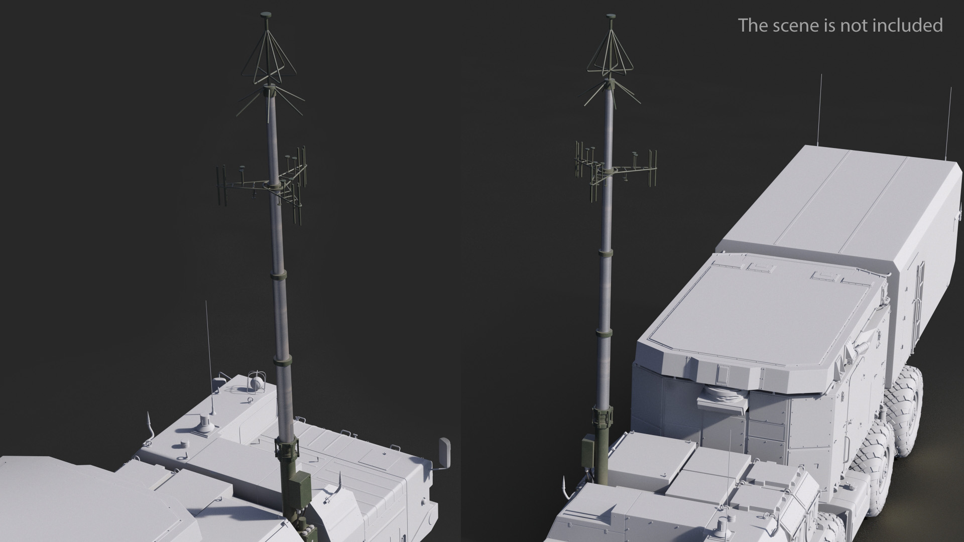 3D Telescopic Antenna Mast model