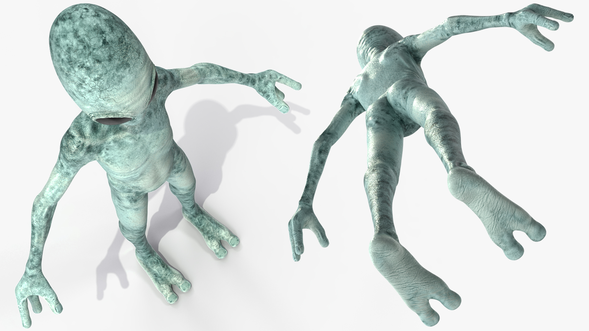 Extraterrestrial Alien T Pose 3D model