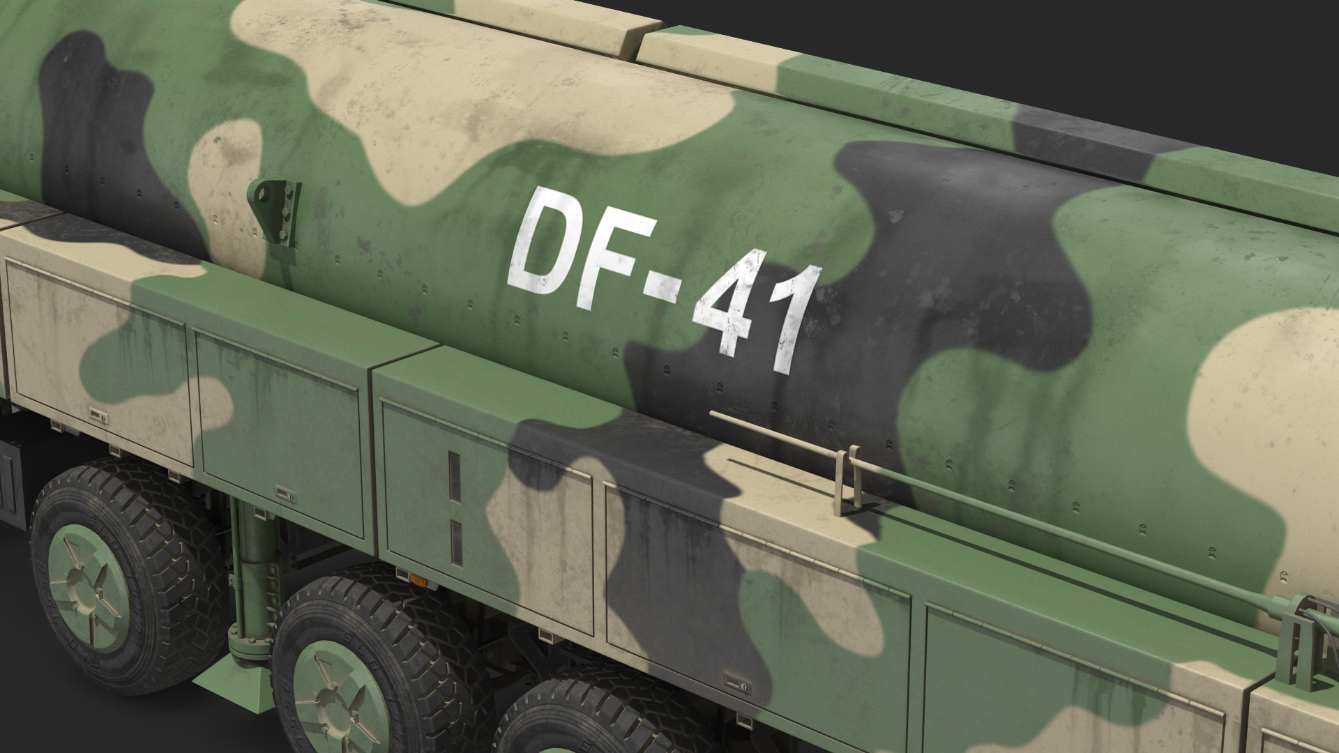 Dongfeng-41 ICBM Launch Vehicle Dusty 3D