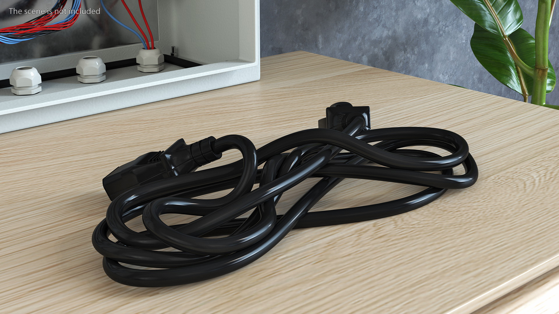 3D Power Cord with Electrical Plug