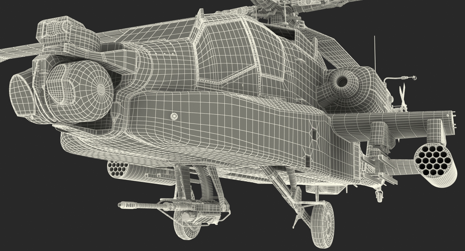 AH 64D Apache Longbow Japan 3D