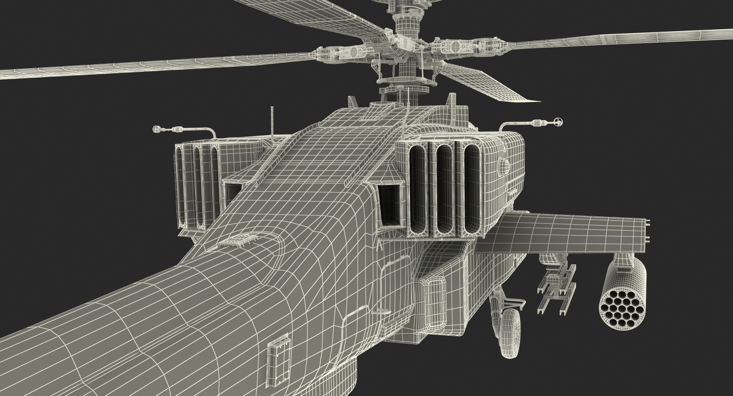 AH 64D Apache Longbow Japan 3D