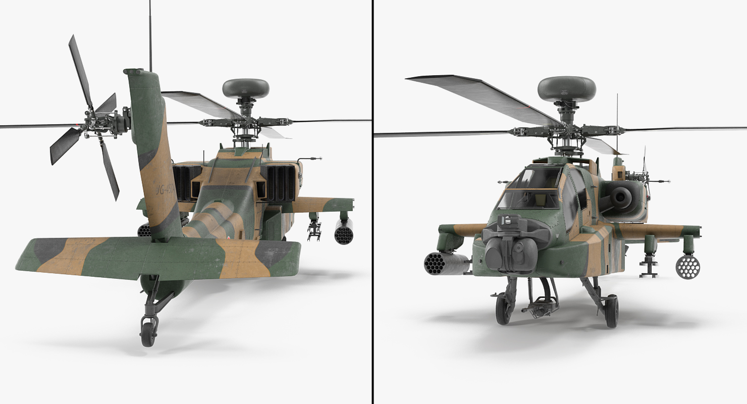 AH 64D Apache Longbow Japan 3D