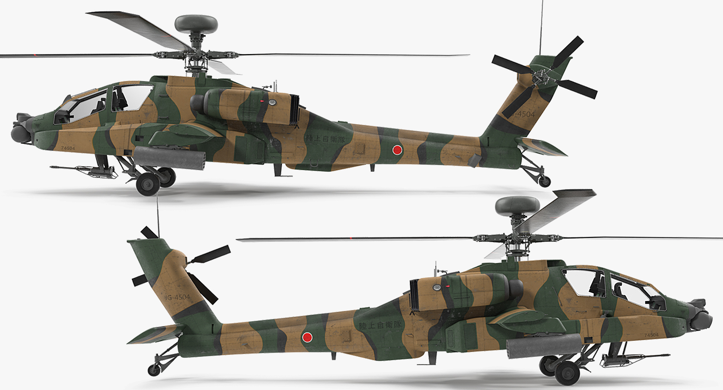 AH 64D Apache Longbow Japan 3D