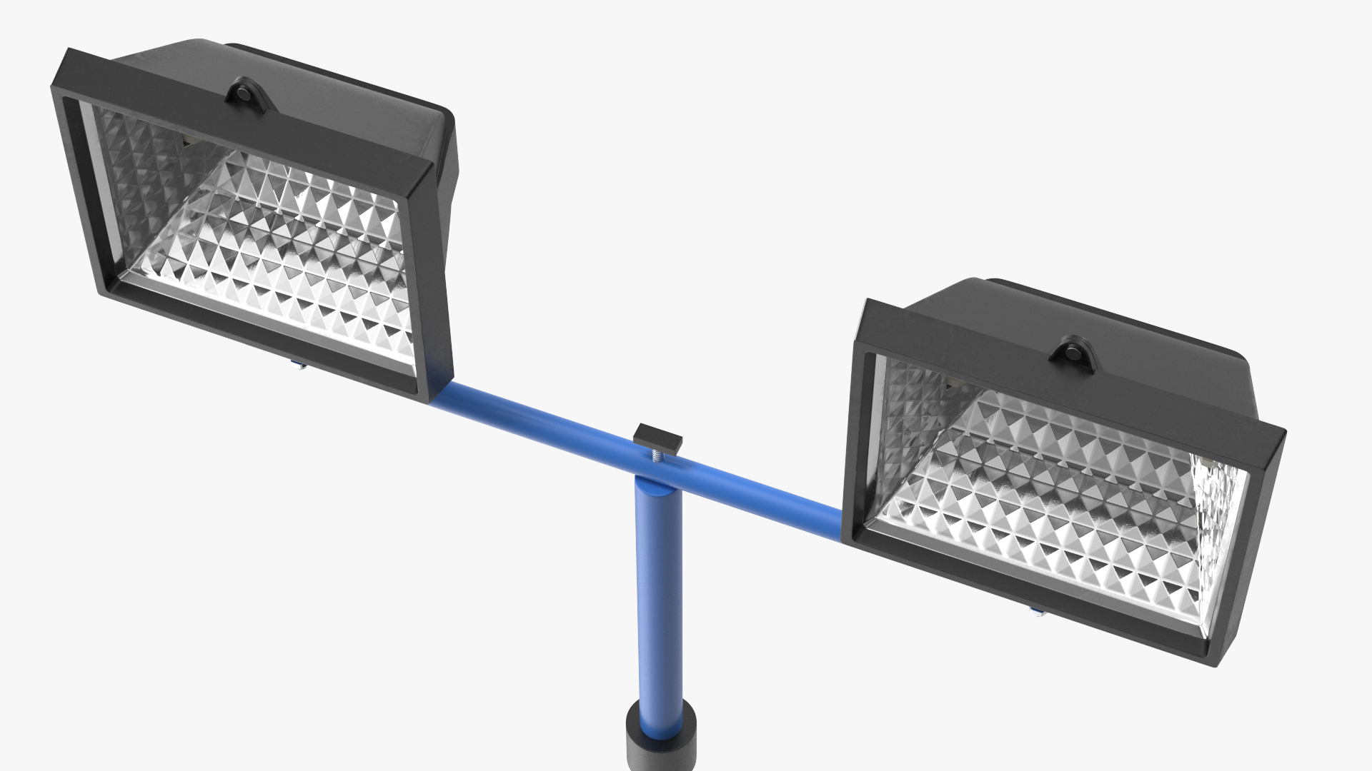 Mobile Construction Light with Solar Panel 3D