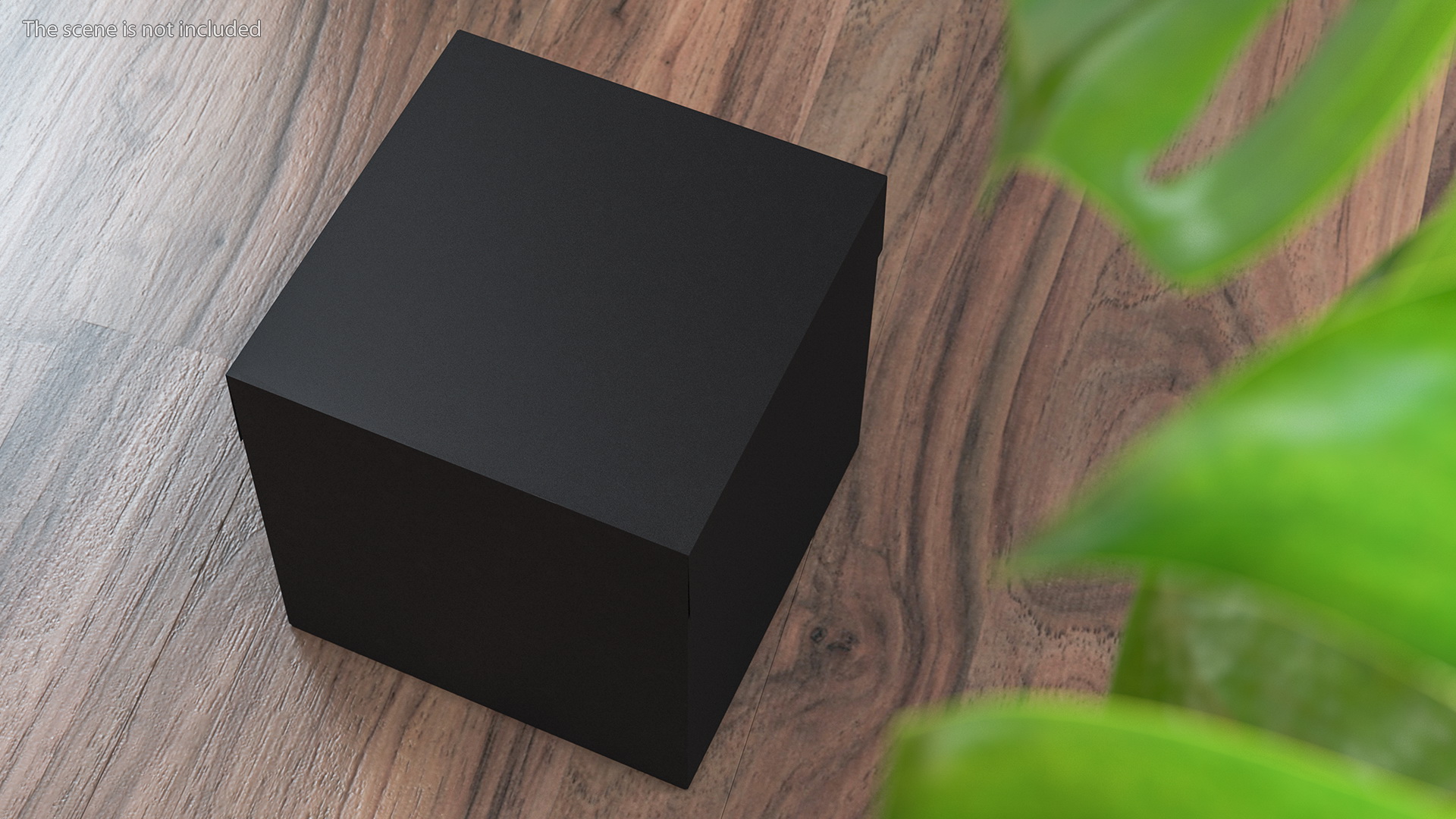 Black Cardboard Gift Box 3D model