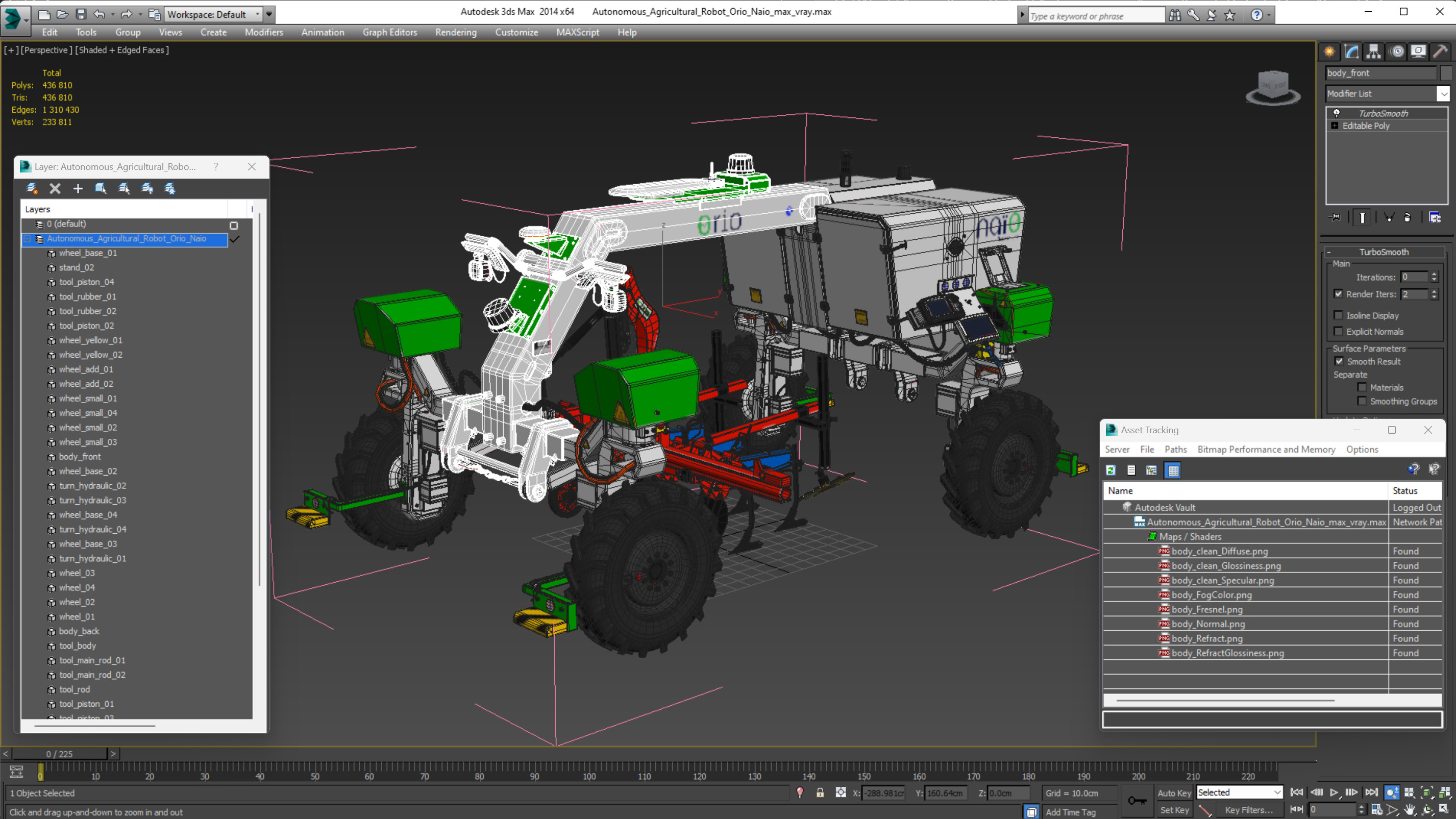 Autonomous Agricultural Robot Orio Naio 3D model