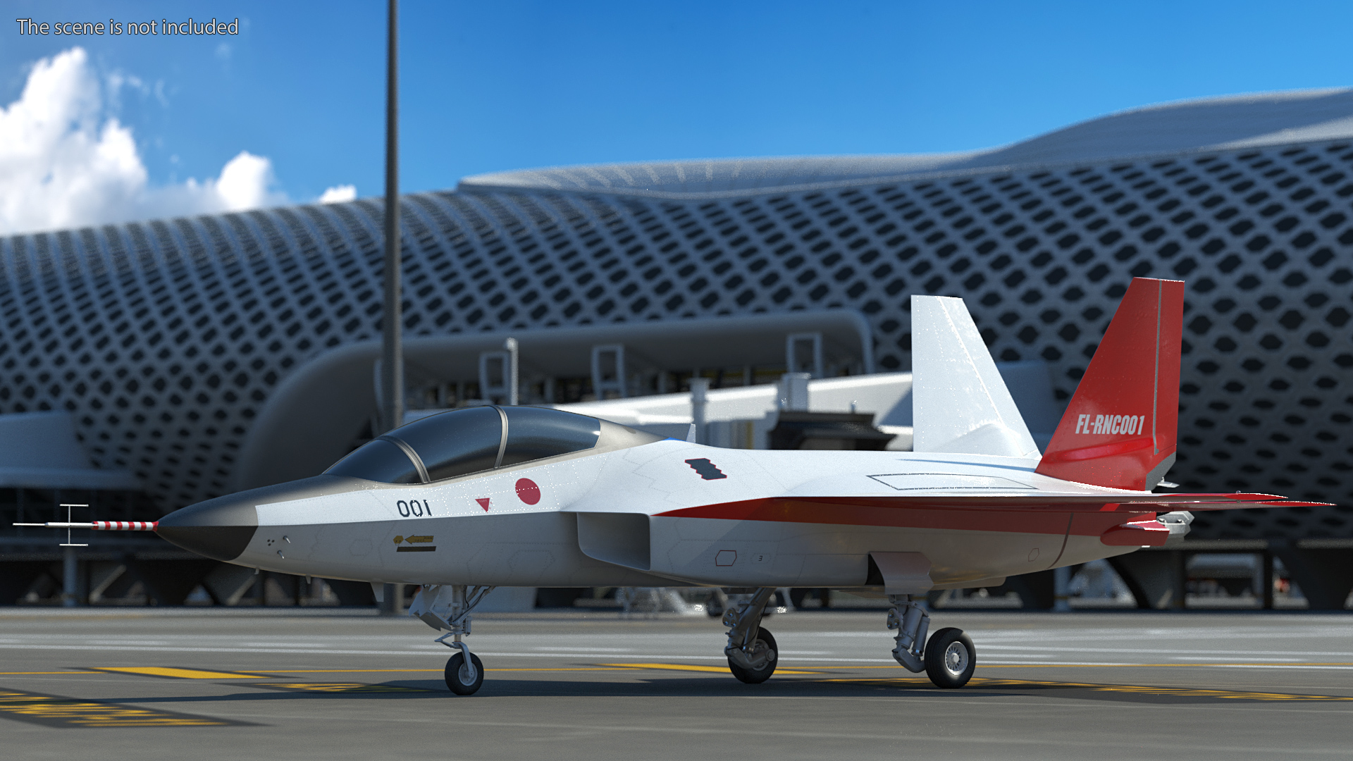 3D Mitsubishi X2 Shinshin Stealth Fighter Aircraft Exterior Only