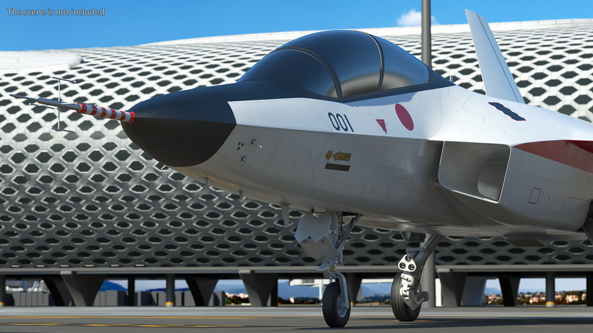 3D Mitsubishi X2 Shinshin Stealth Fighter Aircraft Exterior Only