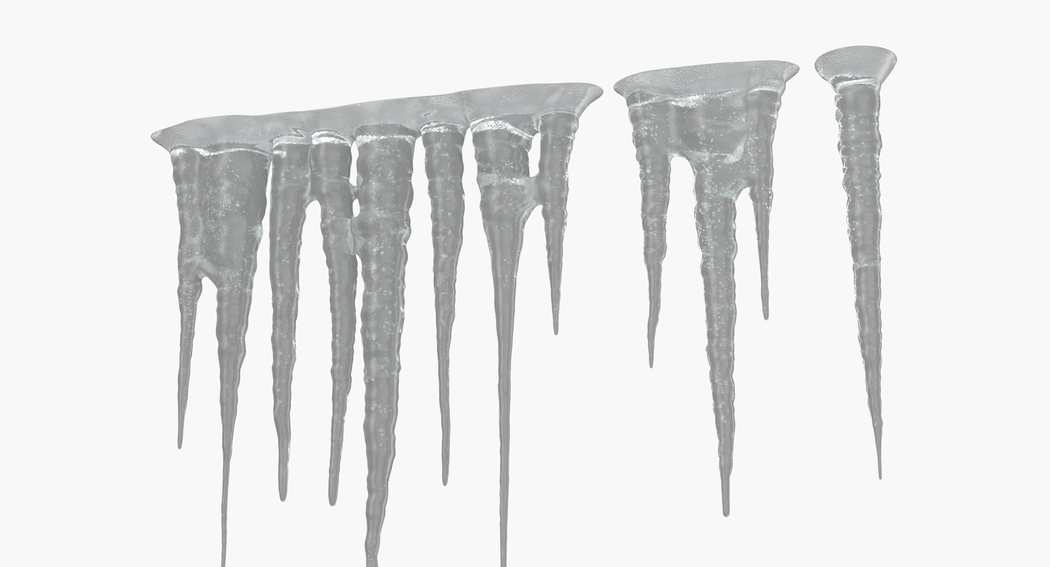 Icicles 3D model