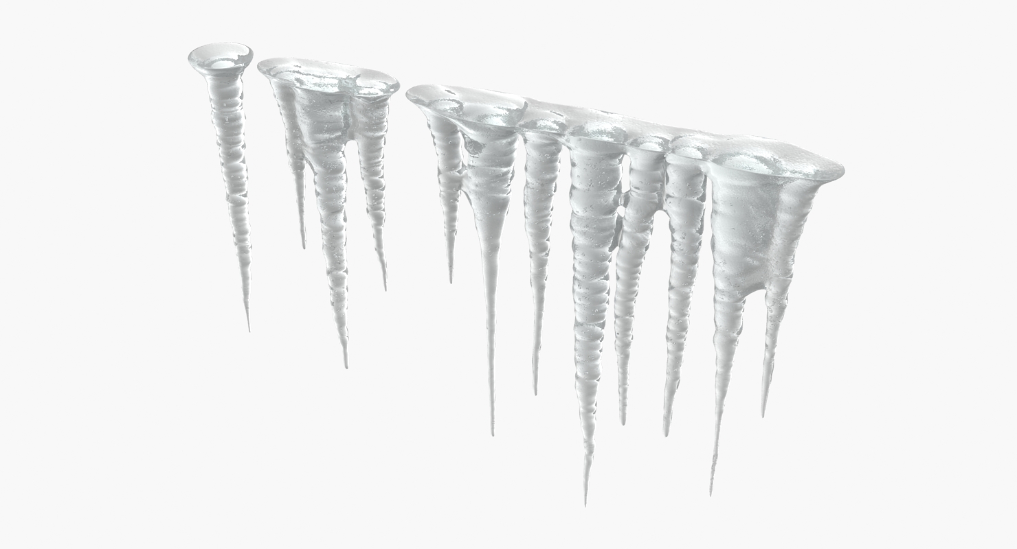 Icicles 3D model