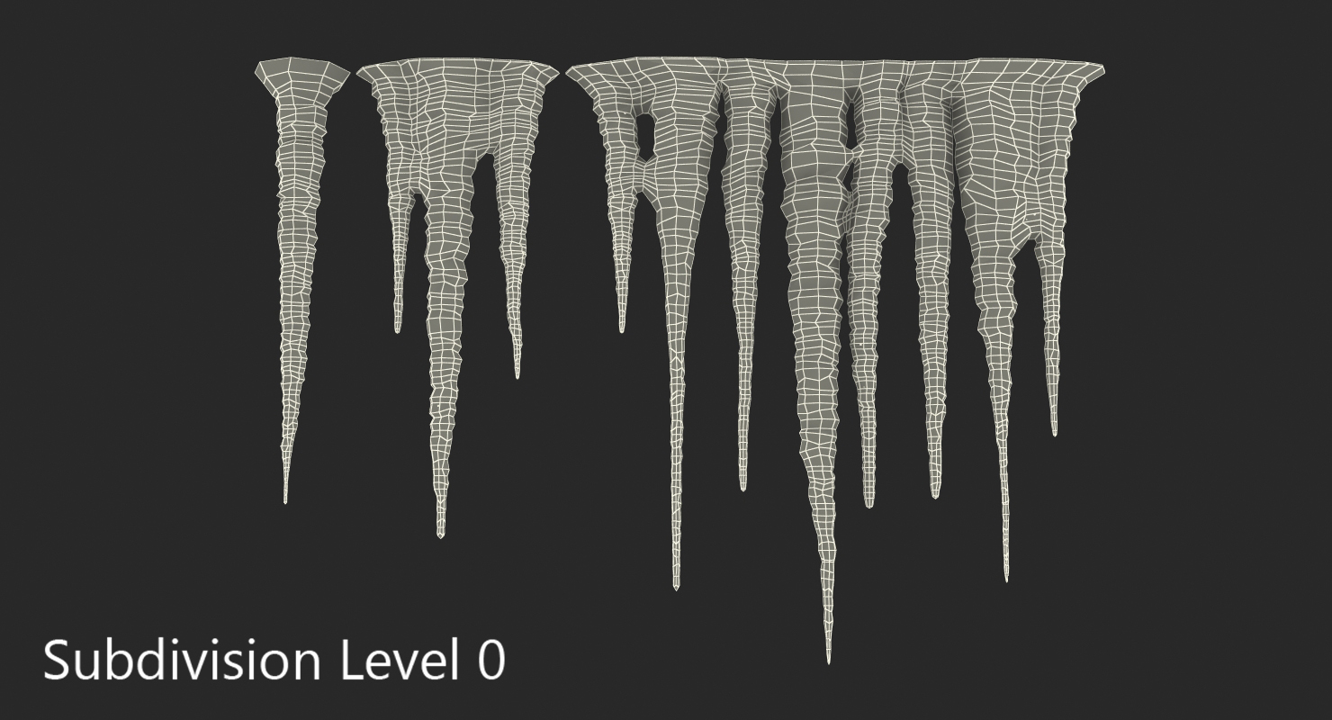 Icicles 3D model