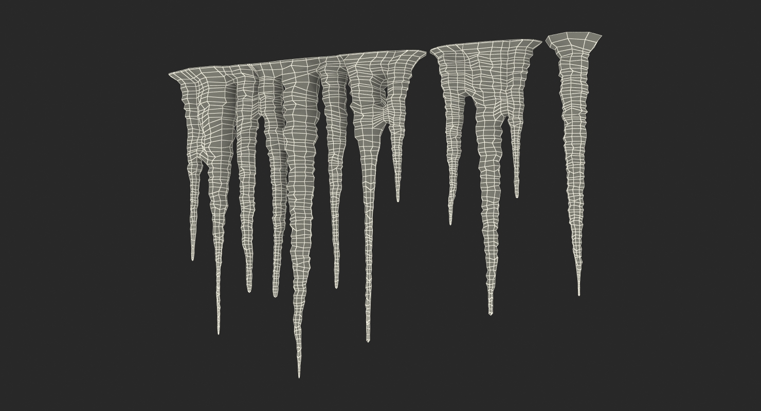 Icicles 3D model