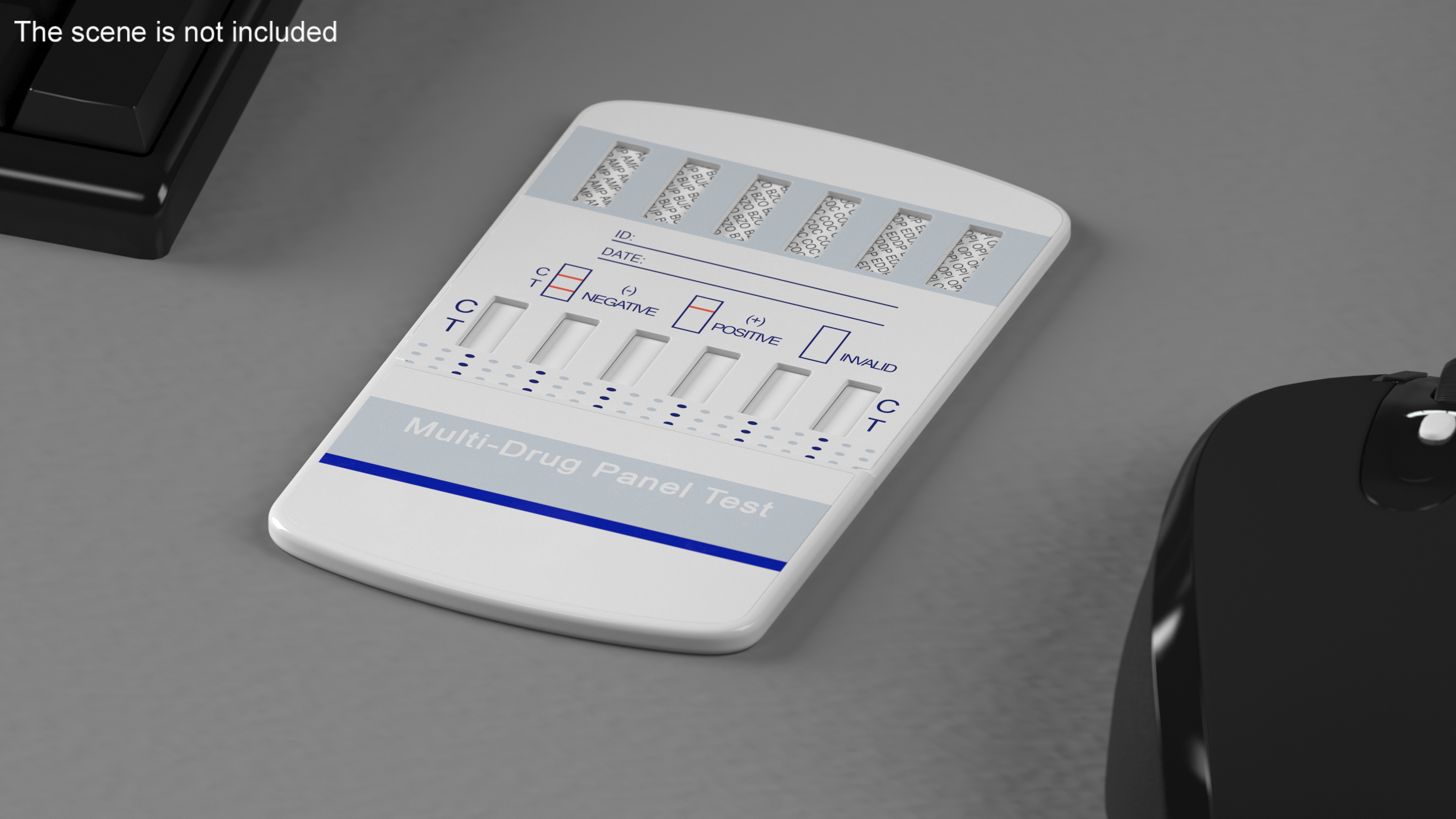 Multi-Drug Testing Kit Closed 3D model