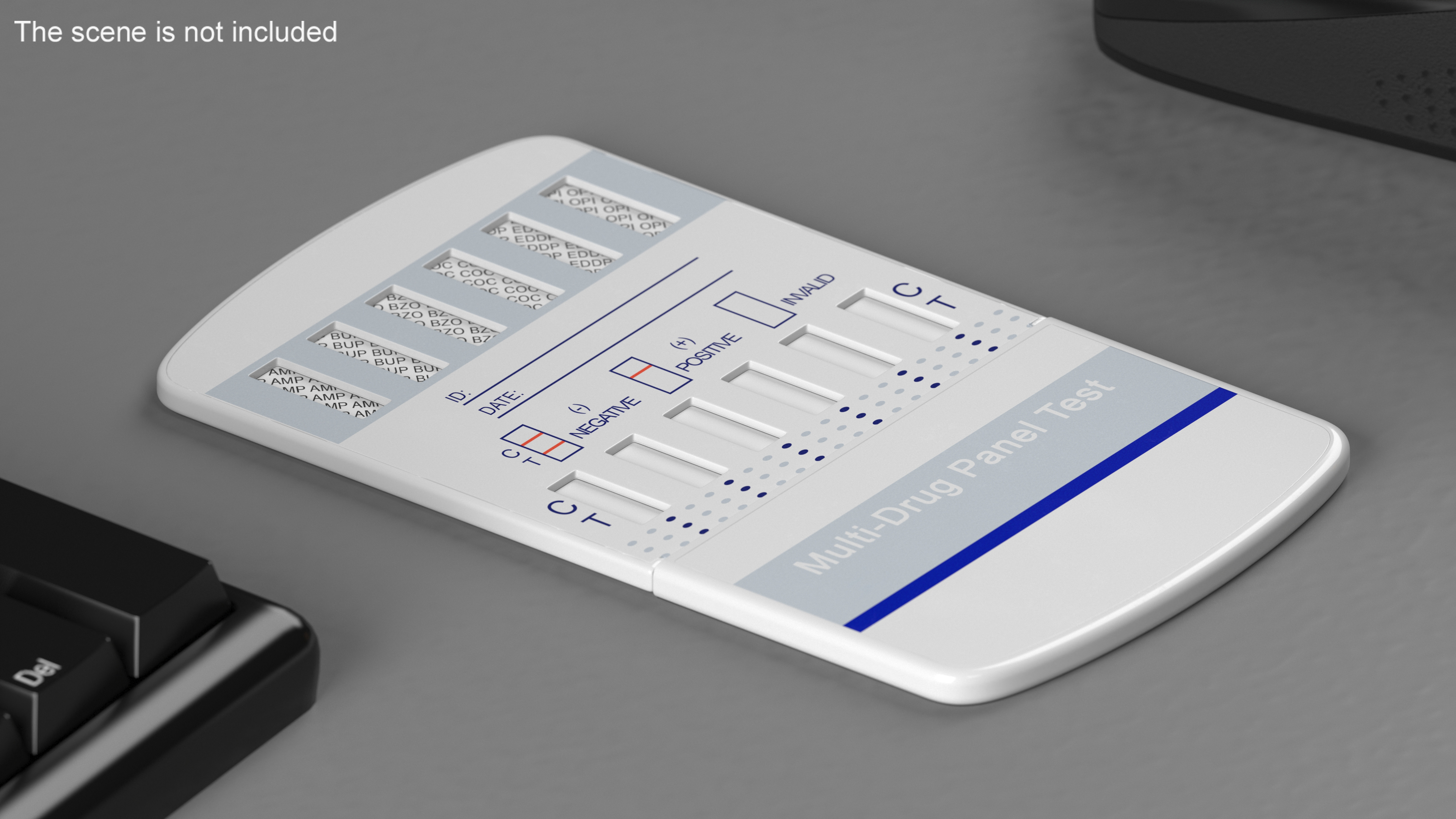 Multi-Drug Testing Kit Closed 3D model