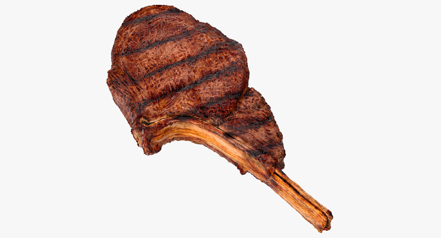 3D BBQ Lamb Chop model