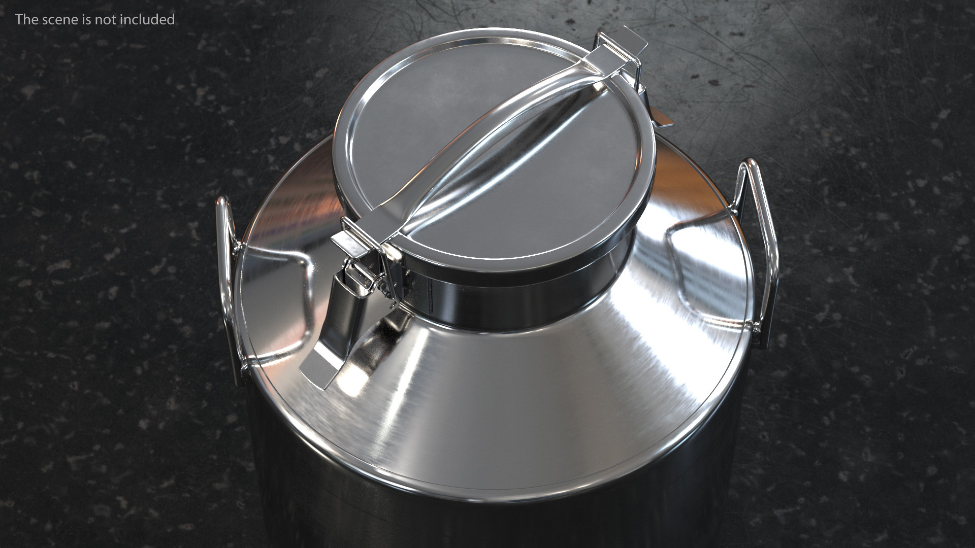 3D Milk Bucket Stainless Steel 40 Liter