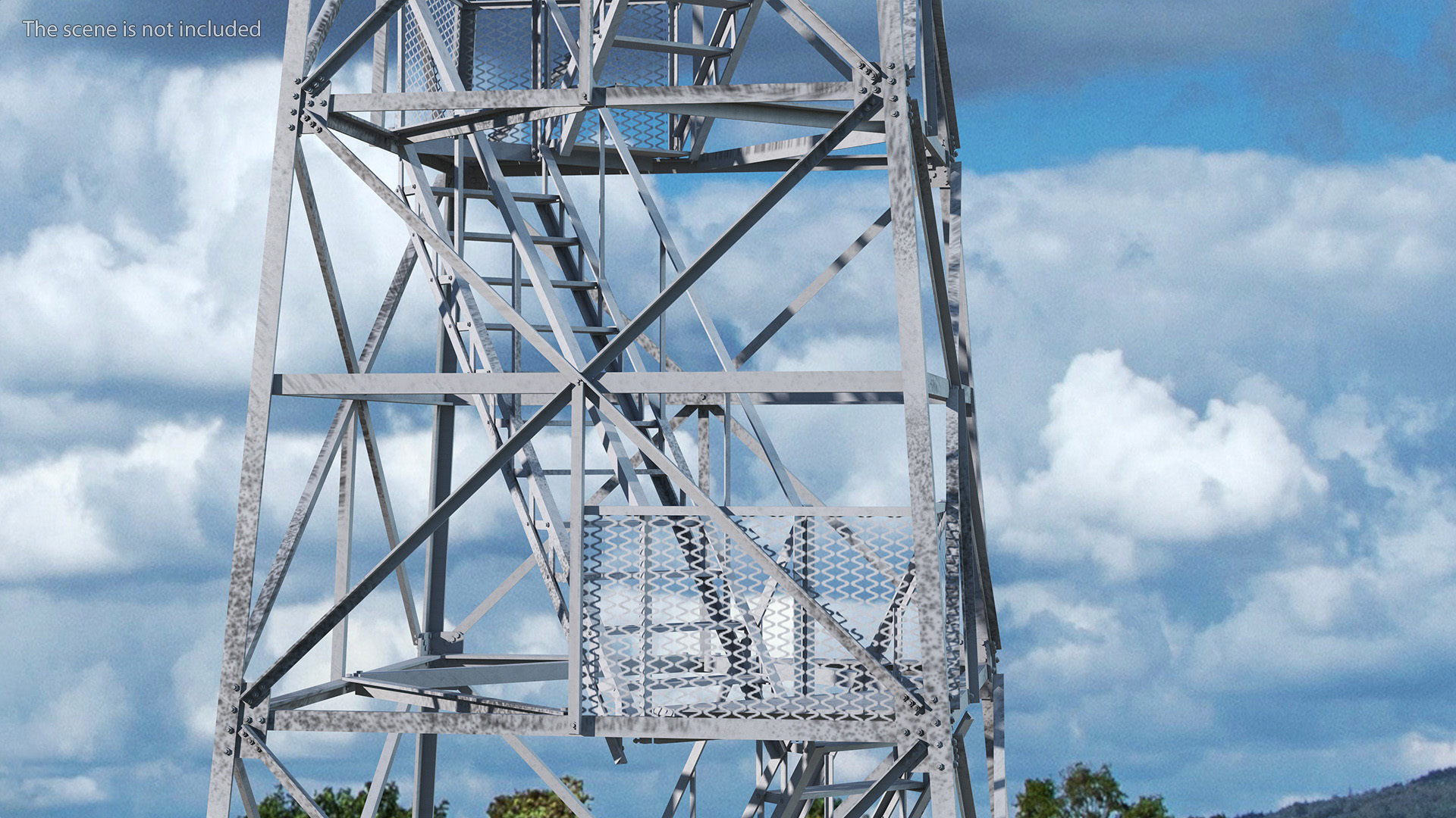 3D Fire Lookout Tower model