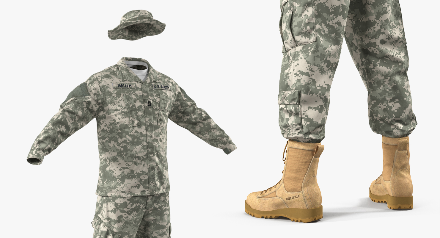 US Army Combat Uniform 3D