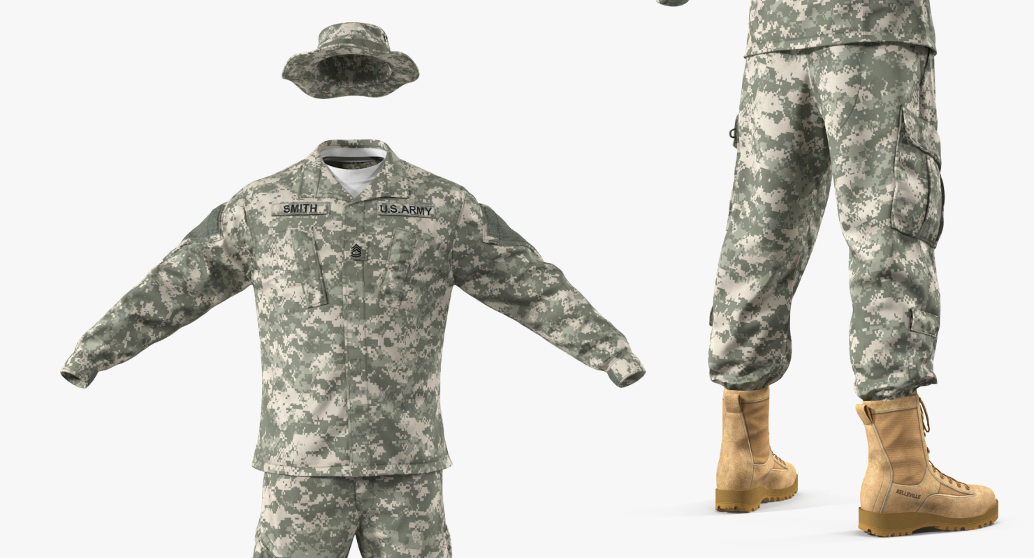 US Army Combat Uniform 3D