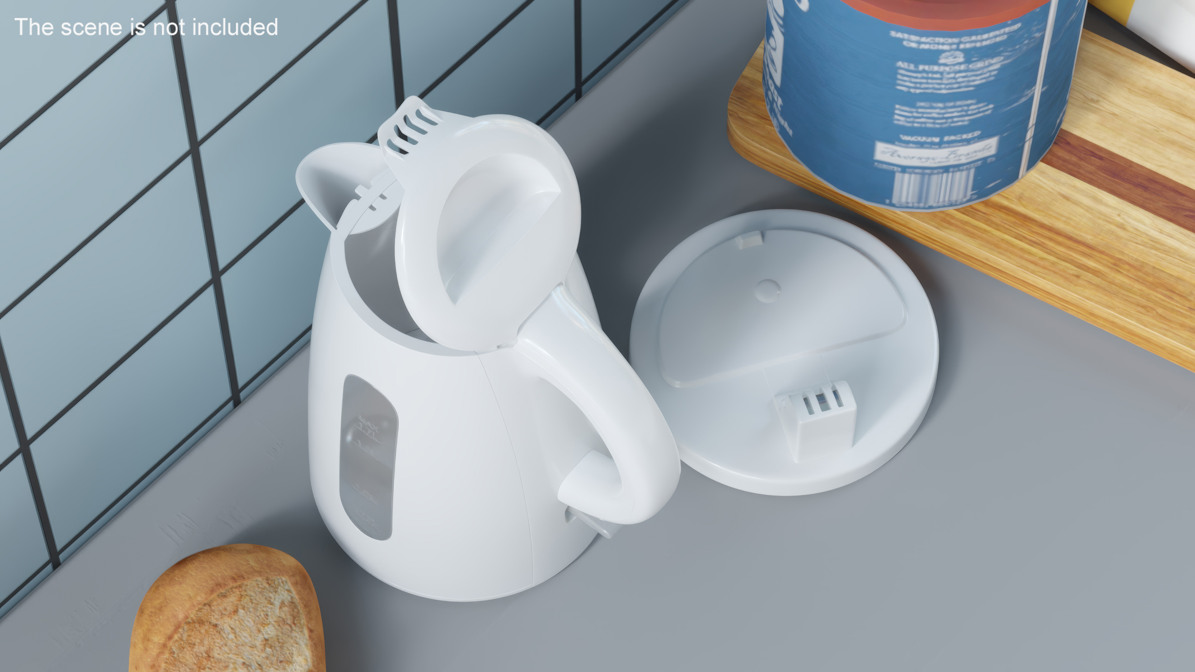 Electric Kettle No Water Open 3D model