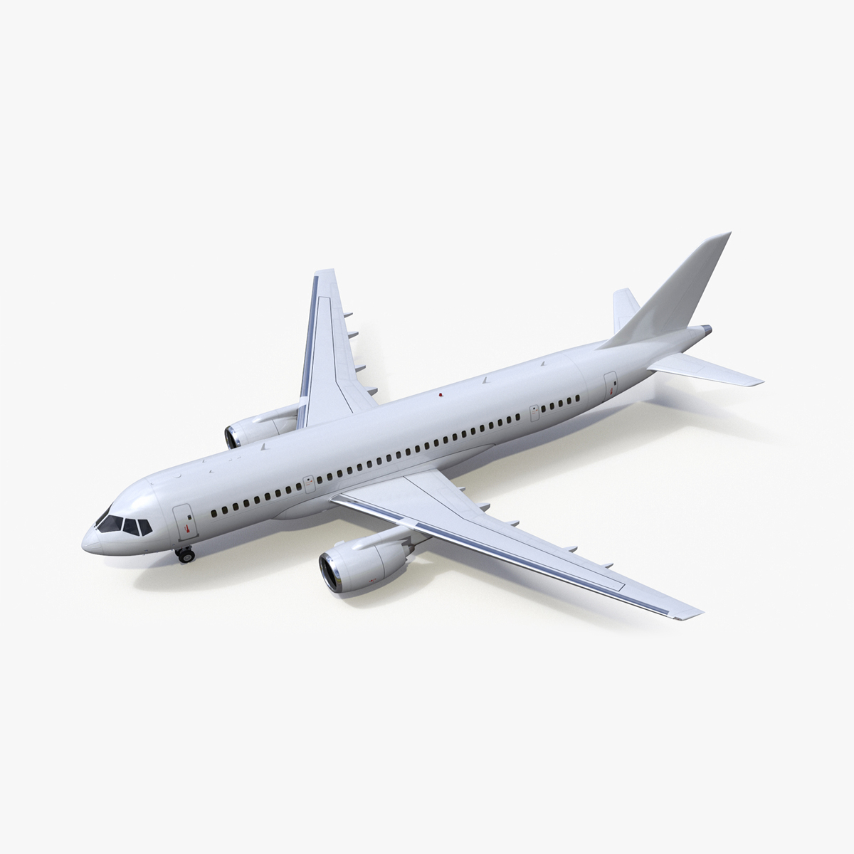 3D Narrow Body Airliner Rigged for Cinema 4D