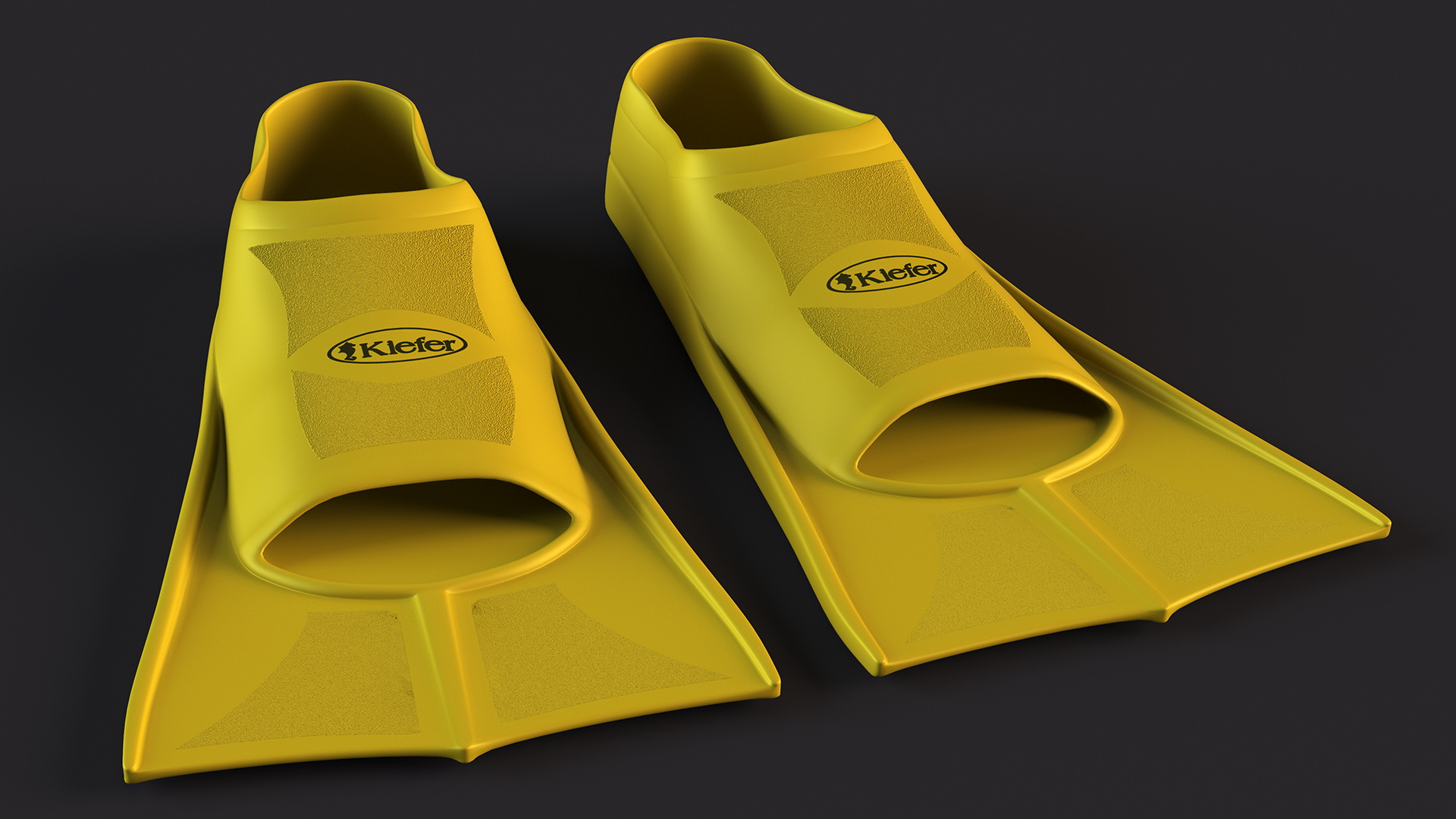 3D Klefer Short Blade Swim Fins model