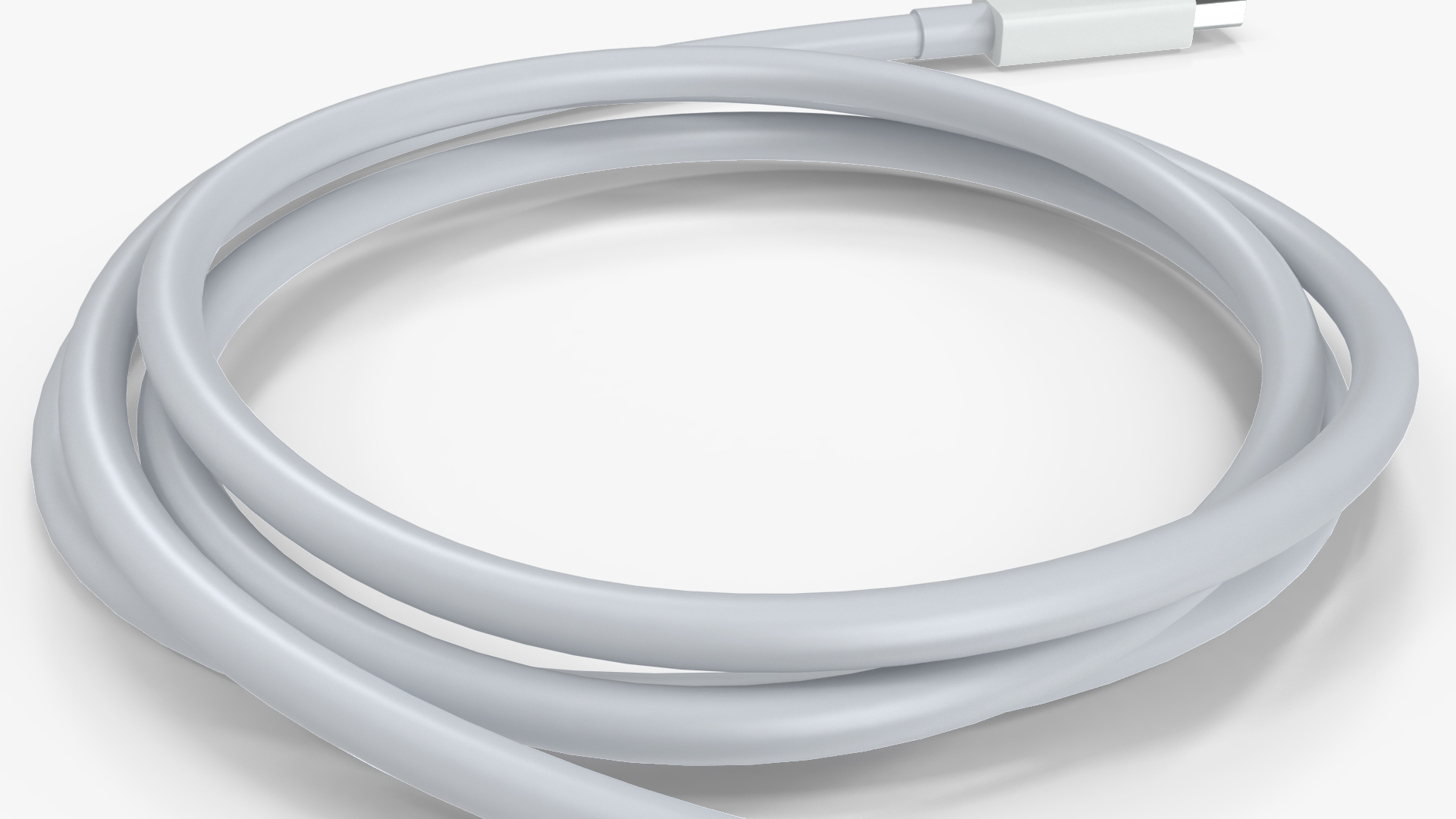 Apple Thunderbolt Cable White 3D model