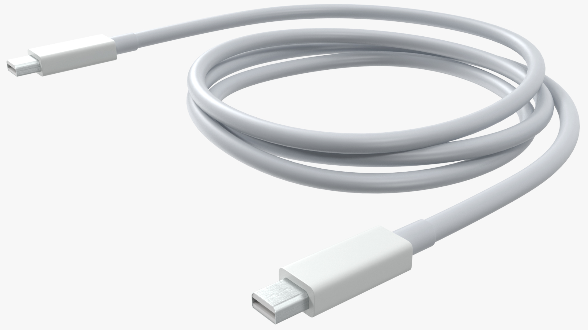 Apple Thunderbolt Cable White 3D model