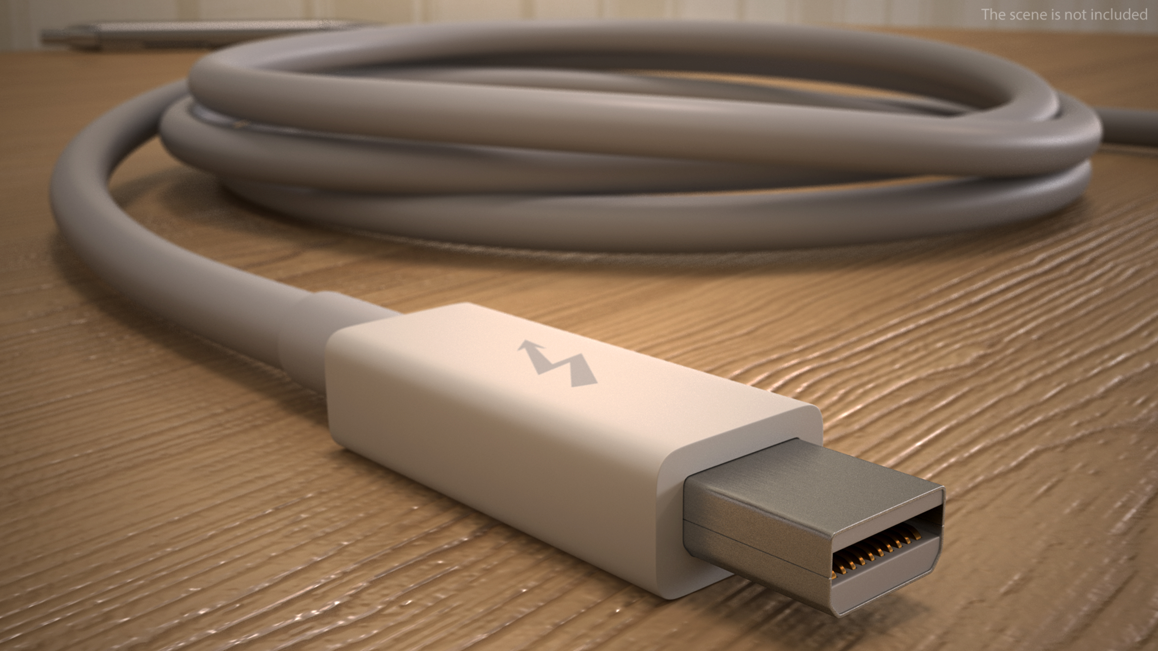 Apple Thunderbolt Cable White 3D model