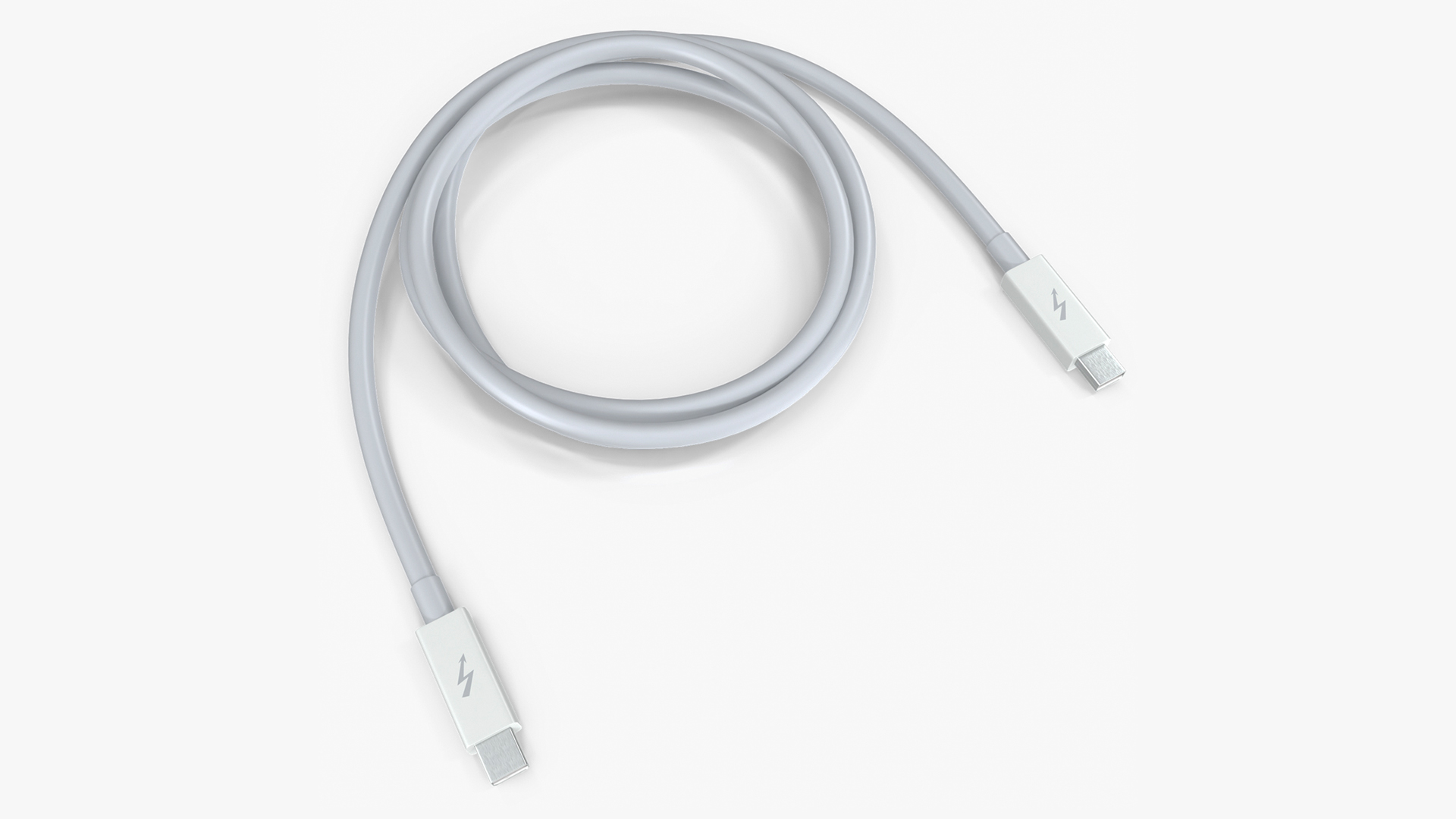 Apple Thunderbolt Cable White 3D model